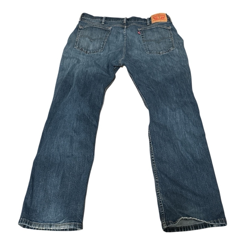 Levi's 514  Men's Dark Blue Jeans 38/30 with Flaws vintage, grunge, festival - Picture 3 of 6